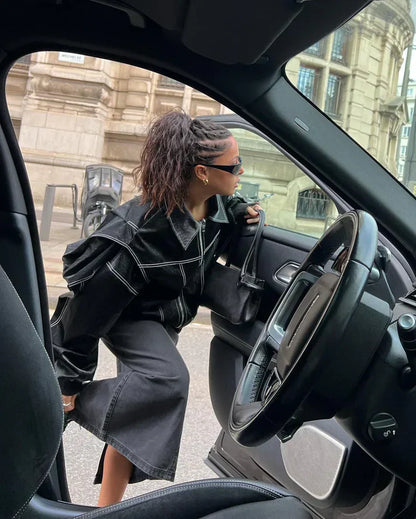 Leah™ | Abrigo de Lujo Oversized